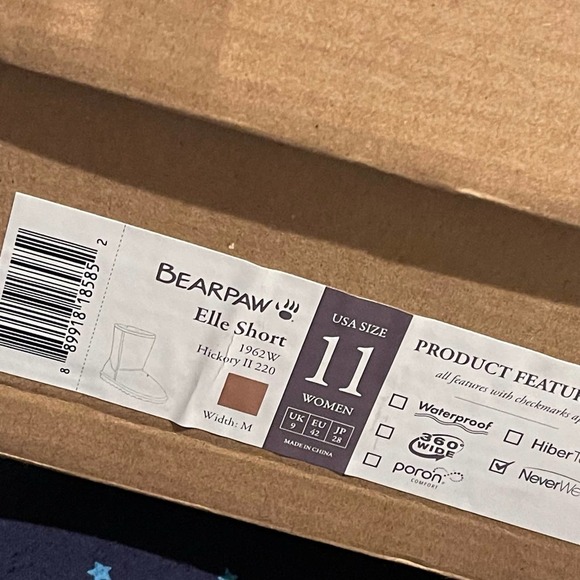 New Bearpaw Elle Short Classic Suede Boots Women's Size 11 - Picture 7 of 8